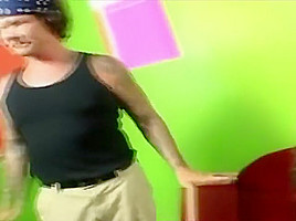 Toned young hunk gets to shove it up this doll's pink bunghole