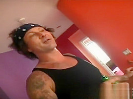 Toned young hunk gets to shove it up this doll's pink bunghole