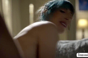 Trans Stepmommy Lets Stepson Bareback Her Wet Ass