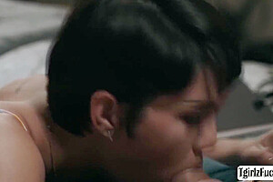 Transsexual Sucks Stepdads Cock In Bed With Pierce Paris And Daisy Taylor