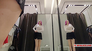 Try On Haul Transparent Clothes In The Busty Blonde Tries On A Transparent Blouse In Only Panties