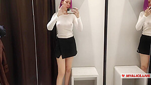 Try On Haul Transparent Clothes In The Busty Blonde Tries On A Transparent Blouse In Only Panties