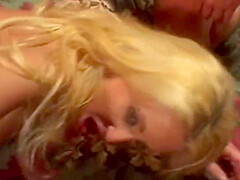 Two Guys Fuck Hot Blonde teen 18+ In Bedroom