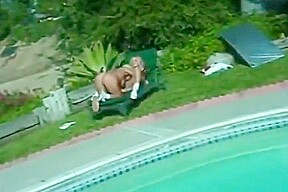 Two Hot Blonde Lesbians Pleasing Each Other In The Backyard