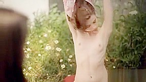 Two Teens 18+ And Dominique Lesbian Action Outdoors - Rossy Bush