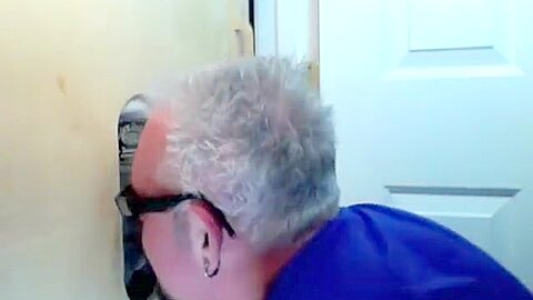 Two buddies drop by to a glory hole to be sucked by a mouth