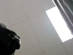 UPSKIRT--slim asian with a fat pussy peeking thru