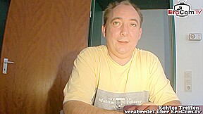Ugly german Housewife make User sex Casting and get fucked