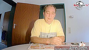 Ugly german Housewife make User sex Casting and get fucked