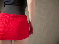 Under Skirt Dancing In Tight Short Dress