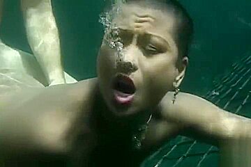 Underwater anal sex