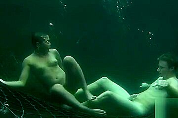 Underwater anal sex