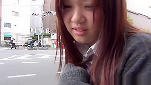 Uniformed Asians Get Toy