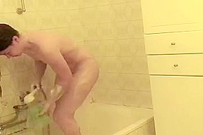Unspuspcting immature in the shower