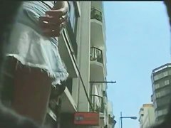 Upskirt chaser hunts for scantily clad hot women