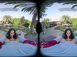 VR Conk brunette fucking cosplay Hela parody POV in VR Porn