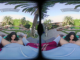 VR Conk brunette fucking cosplay Hela parody POV in VR Porn