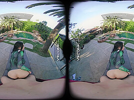 VR Conk brunette fucking cosplay Hela parody POV in VR Porn