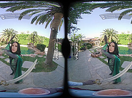 VR Conk brunette fucking cosplay Hela parody POV in VR Porn