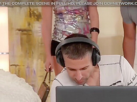 Vicktoria Redd In Lusty Blonde Drilled In Both Her Holes