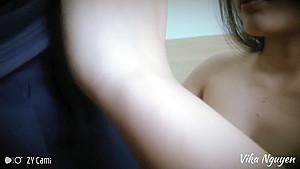 Vietnamese College Girl Vika Nguyen Wake Up With A Condom Penis