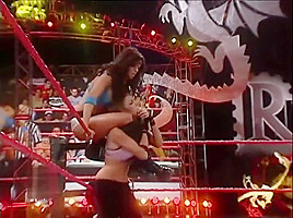 WWE bra & panties match Maria Kanellis vs Candice Michelle