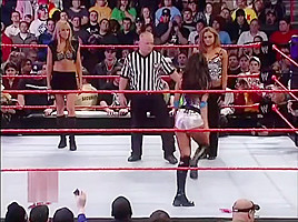 WWE bra & panties match Maria Kanellis vs Candice Michelle