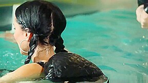 Wacky Wetlook Freaks Take A Dip