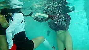 Wacky Wetlook Freaks Take A Dip