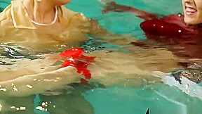 Wacky Wetlook Freaks Take A Dip