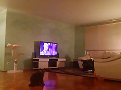 Walking around naked at home