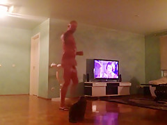Walking around naked at home