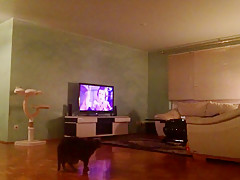 Walking around naked at home