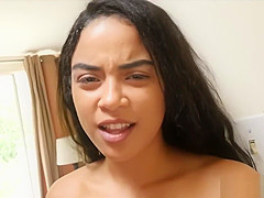 When my stepsister caught me masturbating while spying on her as she was do