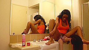 White Slave Shaves Black Cunt