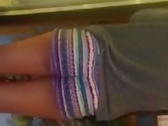 White chicks booty shorts ass
