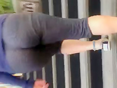 White girl in see thru sweats