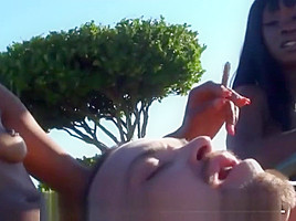 White slave used as ashtray