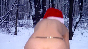 White stockings wet in snow - Happy New Year from Jeny Smith