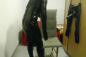 Wica Wii Morning Ass Stretching With Latex Gloves  2