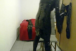 Wica Wii Morning Ass Stretching With Latex Gloves  2