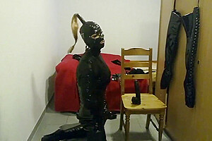 Wica Wii Morning Ass Stretching With Latex Gloves  2