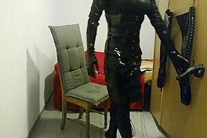 Wica Wii Morning Ass Stretching With Latex Gloves  2