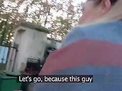 Widow fucks and wanks big dick in car