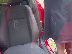 Wife Outdoor Car Fuck & Nearly Caught With Great Cum Ending