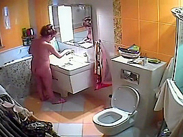 Wife taking a shower