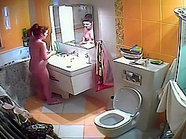 Wife taking a shower
