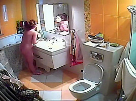 Wife taking a shower