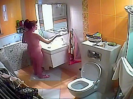 Wife taking a shower