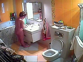 Wife taking a shower